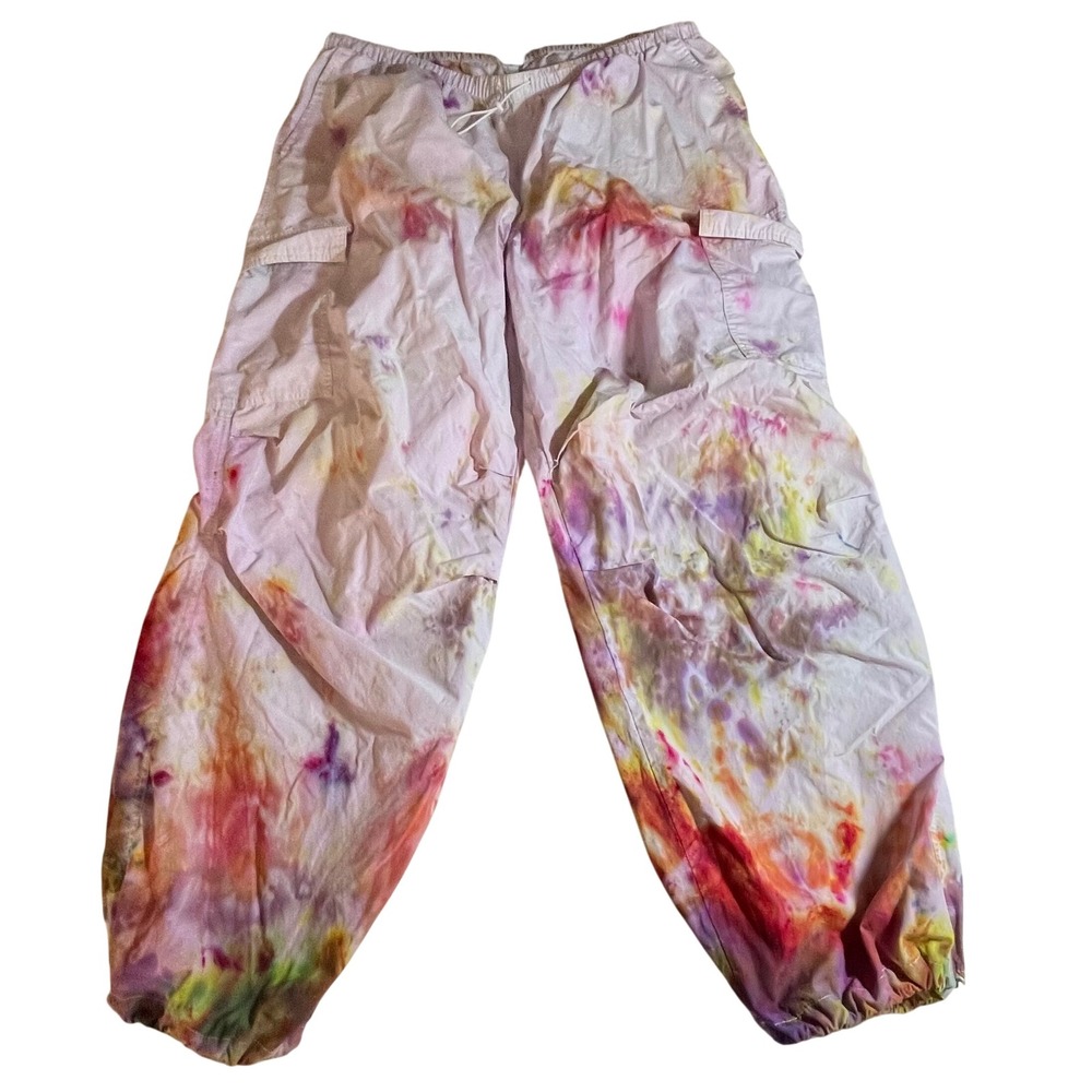 Wild Fable Tie Dye Cargo Pants Women's XXL Drawstring Waist Relaxed Fit